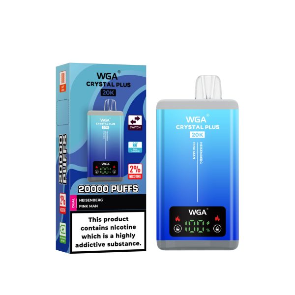 E Sigaret WGA Crystal Plus 20K 20000 Puffs Dubbele smaak Vape
