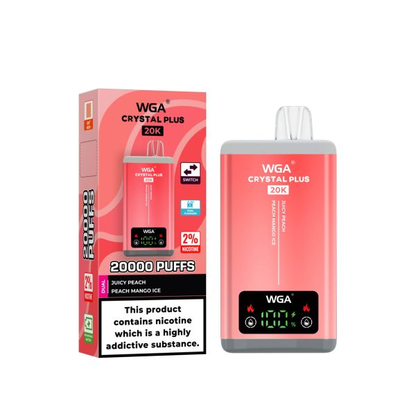E Sigaret WGA Crystal Plus 20K 20000 Puffs Dubbele smaak Vape