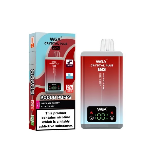 E Sigaret WGA Crystal Plus 20K 20000 Puffs Dubbele smaak Vape