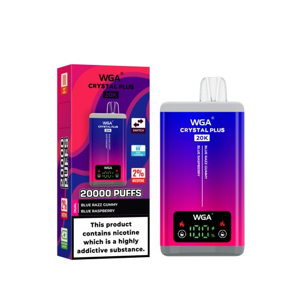 E Sigaret WGA Crystal Plus 20K 20000 Puffs Dubbele smaak Vape