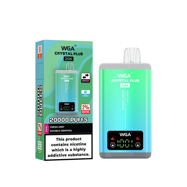 E Sigaret WGA Crystal Plus 20K 20000 Puffs Dubbele smaak Vape